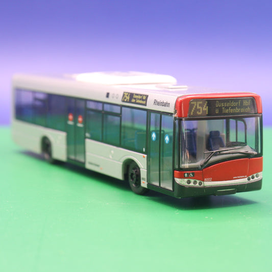 Solaris Urbino 12 - Rheinbahn Düsseldorf - Linie 754 Düsseldorf Hbf über Tiefenbroich - Modellbus Rietze