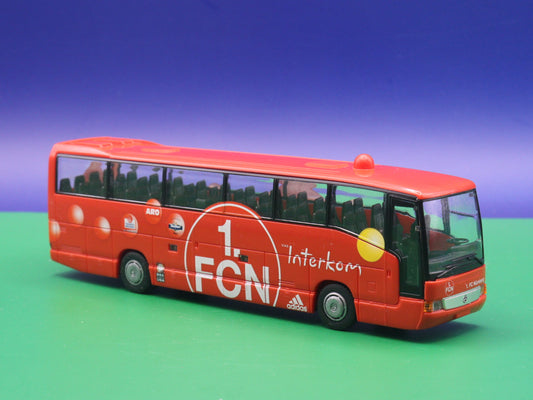 Mercedes Benz O 404 RHD - 1. FC Nürnburg - VAG Intercom - Modellbus Rietze Reisebus