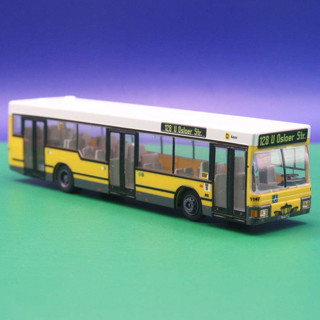 MAN NL 222 A10 - BVG Berlin - Linie 128 U Osloer Str - LIMITIERTE AUFLAGE 500 Stück - Modellbus Rietze 75021-3