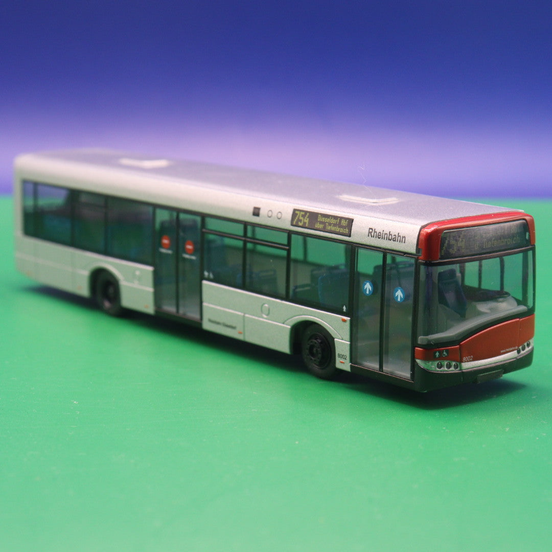 Solaris Urbino 12 - Rheinbahn Düsseldorf - Linie 754 Düsseldorf Hbf über Tiefenbroich - Modellbus Rietze