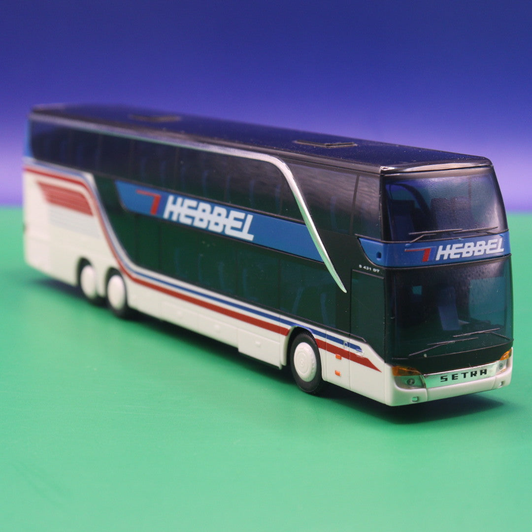 Setra S 431 DT - Hebbel Leverkusen - Ohne Zurüstteile - Modellbus AWM