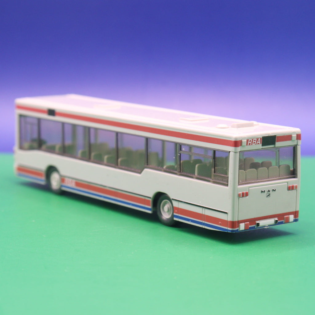 MAN NL 202 - RBA Augsburg - Linie 9107 Augsburg - Gebraucht, Ohne OVP - Modellbus Wiking