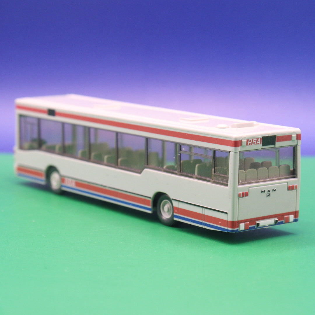 MAN NL 202 - RBA Augsburg - Linie 9107 Augsburg - Gebraucht, Ohne OVP - Modellbus Wiking