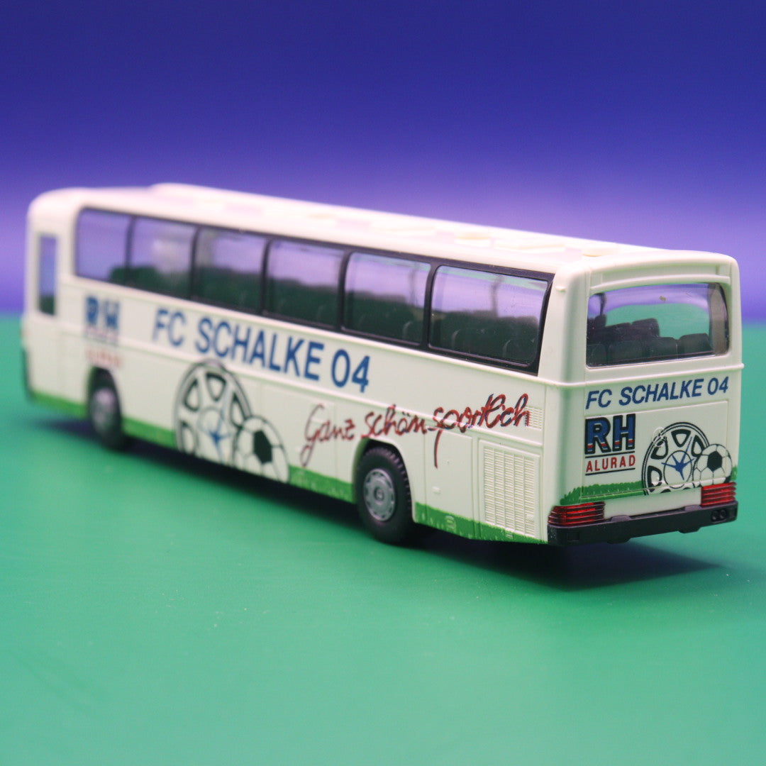 Mercedes Benz O303 15 RHD - FC Schalke 04 - RH Alurad - Ohne Zurüstteile - Modellbus Rietze
