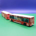 MAN Lions Göppel (mit Anhängerwagen) - Sparkasse Fürth - Modellbus Rietze 66012 (Gebraucht) (ANHÄNGER DEICHSEL FEHLT)