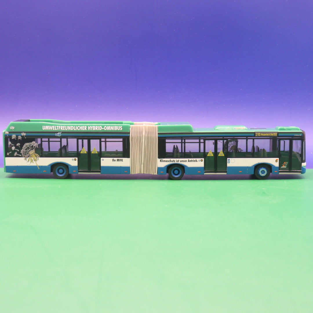 Solaris Urbino 18 Hybrid - MVV München - Umweltfreundlicher Hybrid Omnibus - Linie 210 Heuperlach Süd U S - VK Modellbus 11131