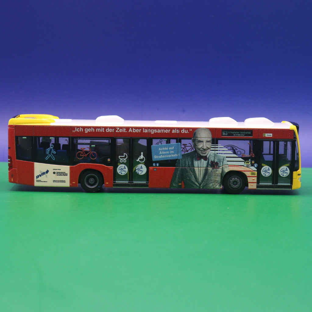 Mercedes Benz Citaro C2 - BVG Berlin - DVR Ich geh mit der Zeit - Linie 163 S Flughafen Schönefeld via S  Adlerdorf - Modellbus Rietze