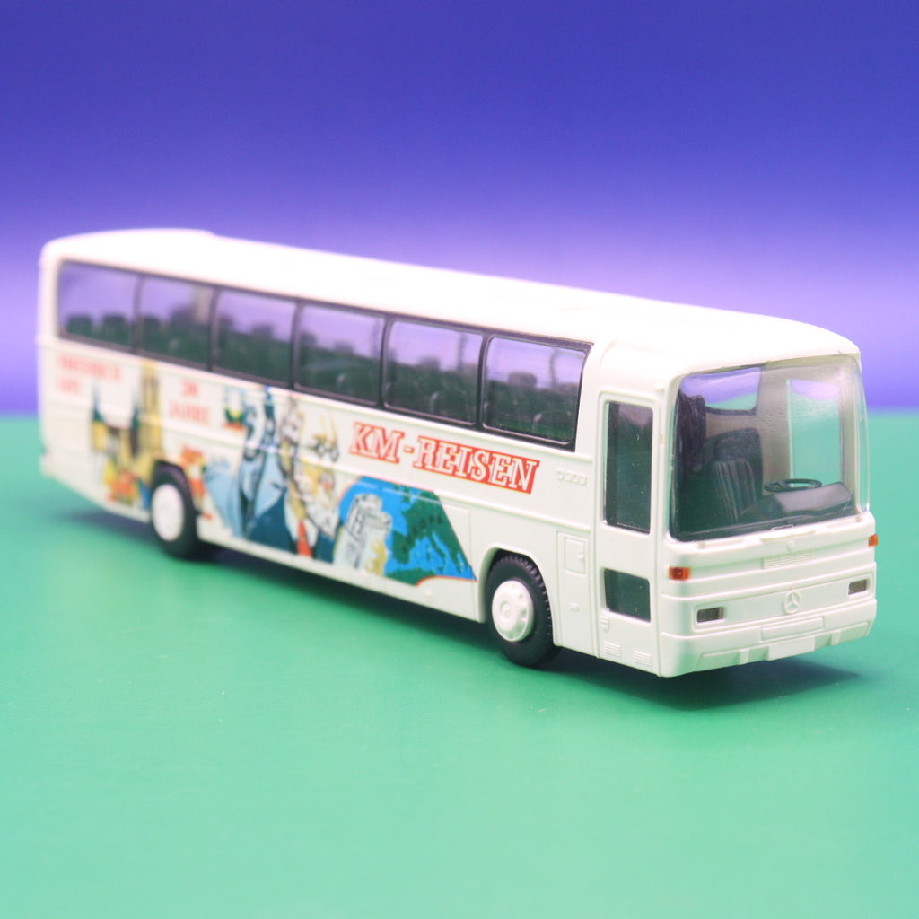 Mercedes Benz O 303 15 RHD - KM Reisen Friedrich List - Gebraucht, Ohne OVP - Modellbus Rietze