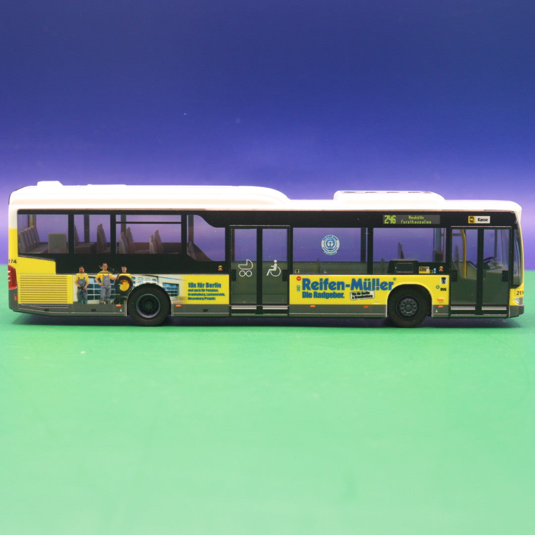 Mercedes Benz O530 Citaro LE - BVG Berlin - Reifen Müller - Linie 246 Neukölln Forsthausallee - Modellbus Viessmann