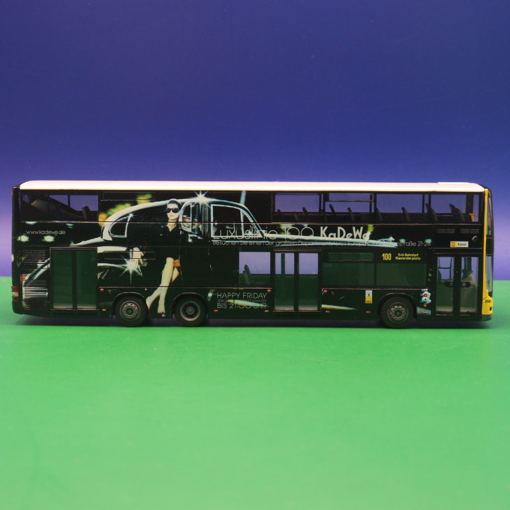 MAN DL07 - BVG Berlin - Luxuslinie 100 KaDeWe - Linie 100 S+U Bahnhof Alexanderplatz - Modellbus Rietze 67322