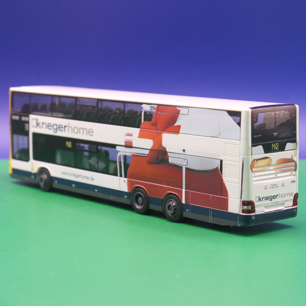 MAN DL07 - BVG Berlin - Krieger Home - Linie M48 S Potsdamer Pl, Vossstr - Modellbus Rietze