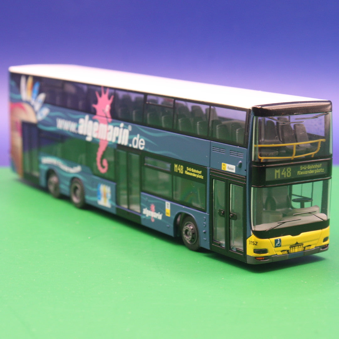 MAN Lions City A 39 DL 07 - BVG Berlin - Algemarin - Belebende Fische hautnah - Modellbus Rietze 67319
