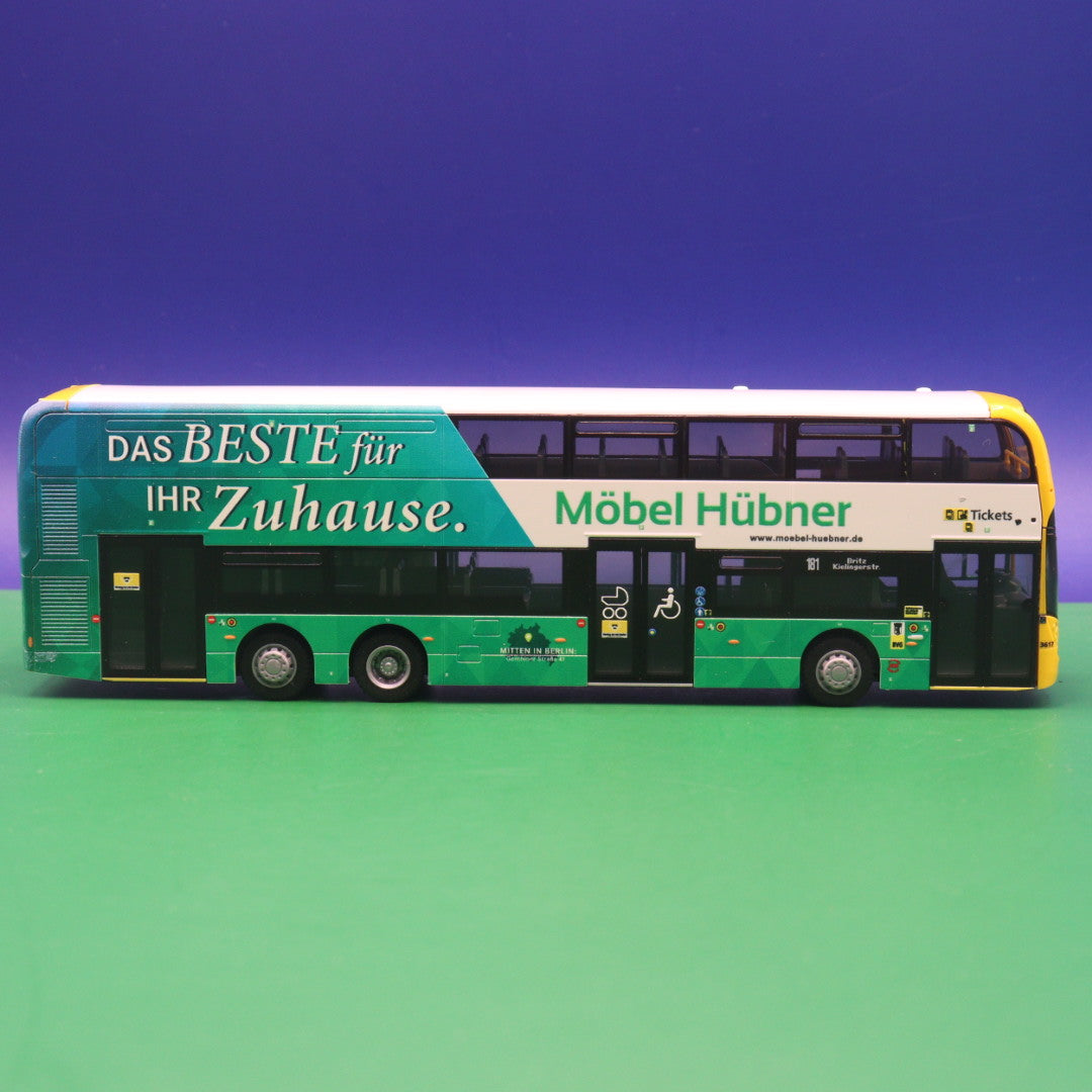 Alexander Dennis Enviro 500 - BVG Berlin - Möbel Hübner - Linie 181 Britz Kielinger Str - Modellbus Rietze 78008