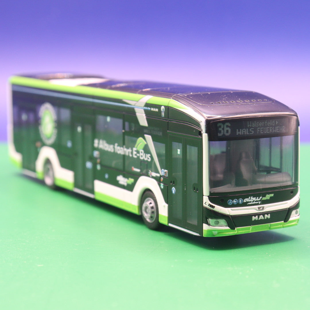 MAN Lions City 12E - Albus - (AT) Österreich - Linie 36 Waiserfeld Wals Feuerwehr - Modellbus Rietze 76321