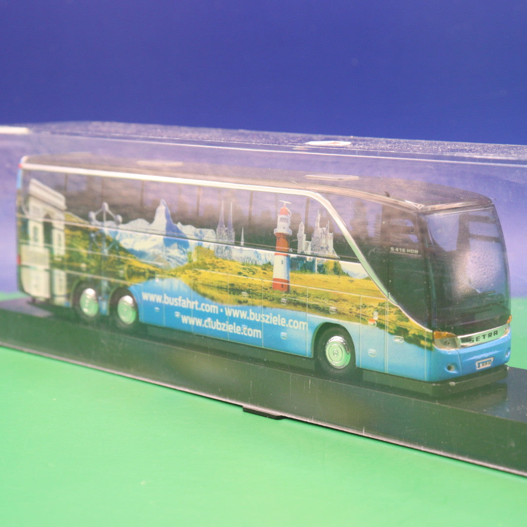 Setra S 416 HDH - Busfahrt com - Mit Vitrine gebraucht - Modellbus AWM