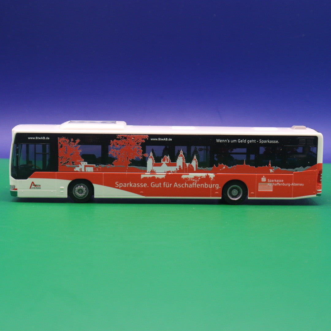 Mercedes benz O530 Citaro Facelift - Sparkasse Aschaffenburg - Ohne Zurüstteile - Modellbus Rietze