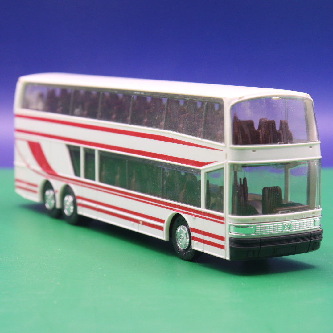 Setra S 228 DT Doppelstockbus - Weiß Rot - Modellbus Herpa