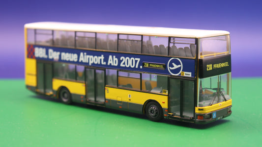 MAN/ABB Henschel DN 95 - Traditionsbus GmbH Berlin - BVG Berlin - BBI der neue Airport ab 2007 (BER) -  Modellbus Rietze 67528-2 (Auslieferung: 11/2020)
