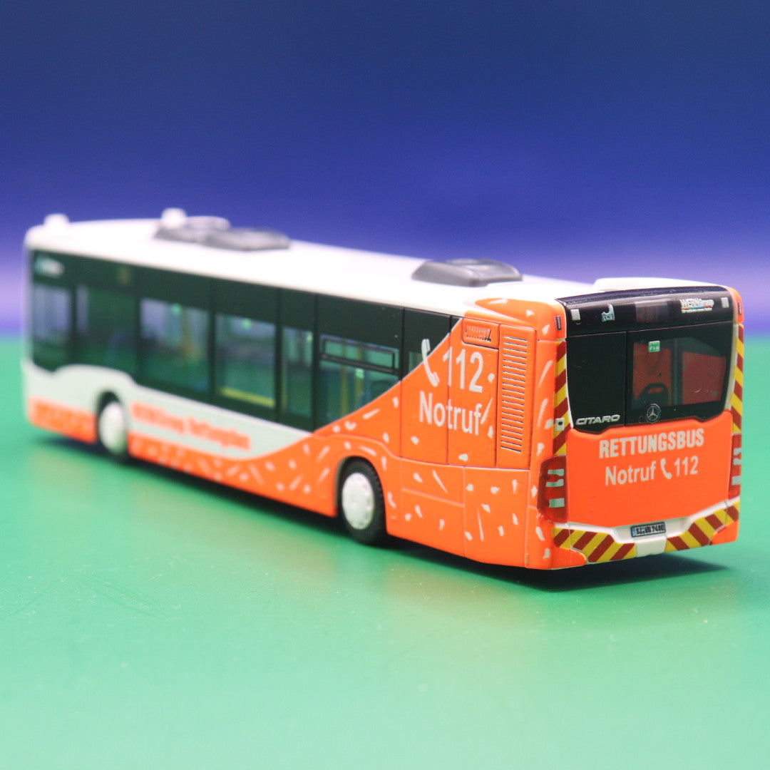 Mercedes Benz Citaro C2 - VWS Siegen - Rettungsbus  mit Vitrine - Modellbus Rietze 69364