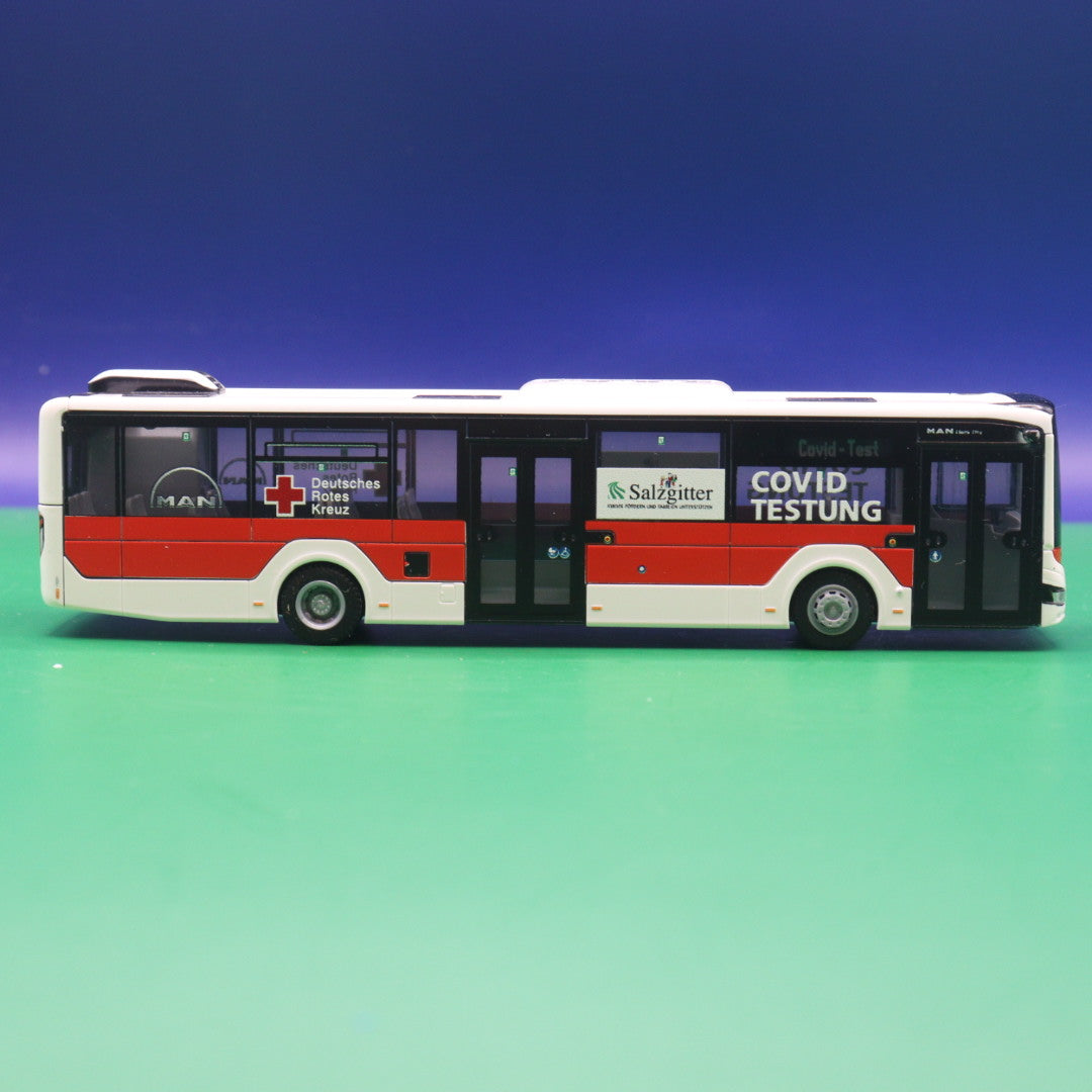 MAN New Lions City - DRK Salzgitter - Covid Teststation - Modellbus Rietze