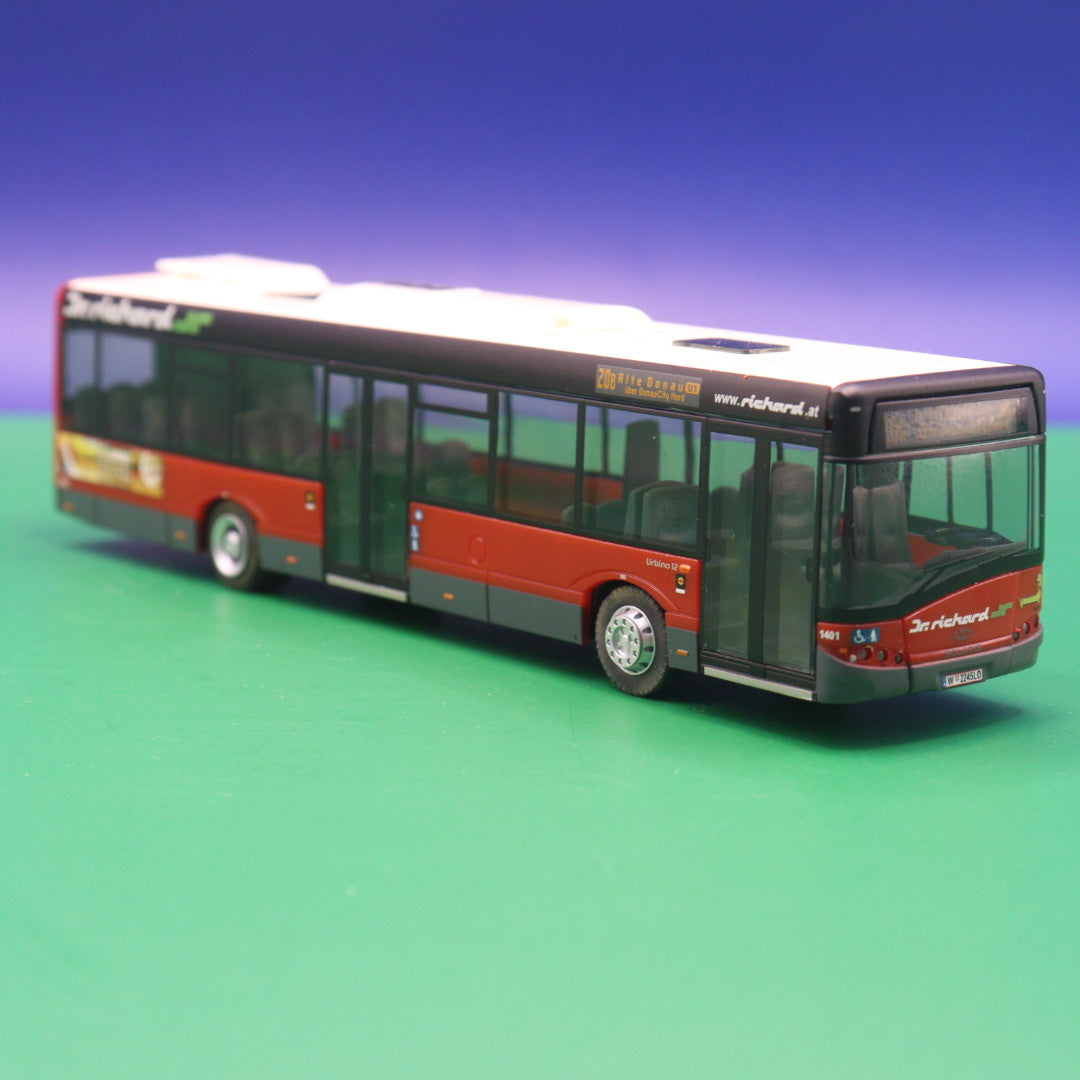 Solaris Urbino 12 - Dr Richard - Ohne OVP und Zurüstteile - Modellbus VK