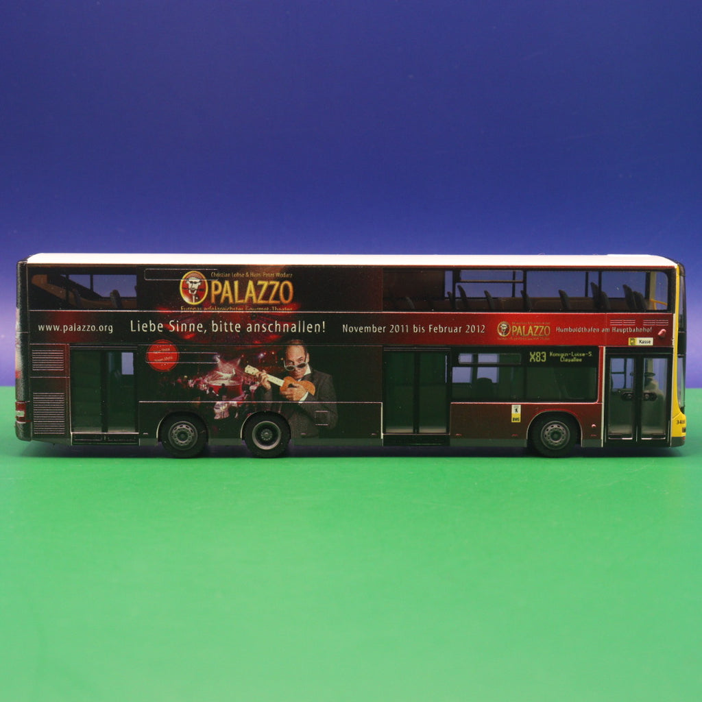 MAN DL07 - BVG Berlin - PALAZZO - Linie X83 Königin-Luise-S./Clayallee - Modellbus Rietze 67746