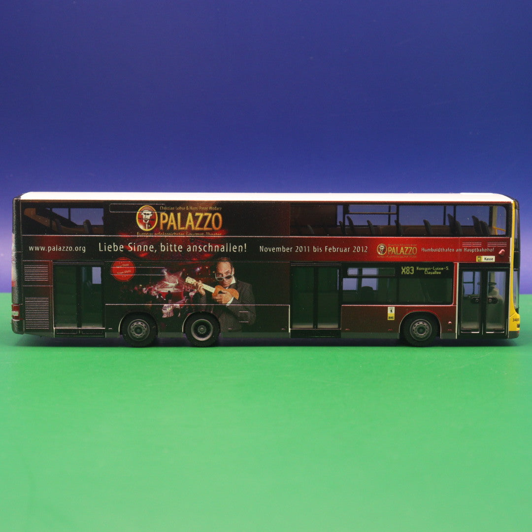 MAN DL07 - BVG Berlin - PALAZZO - Linie X83 Königin-Luise-S./Clayallee - Modellbus Rietze 67746