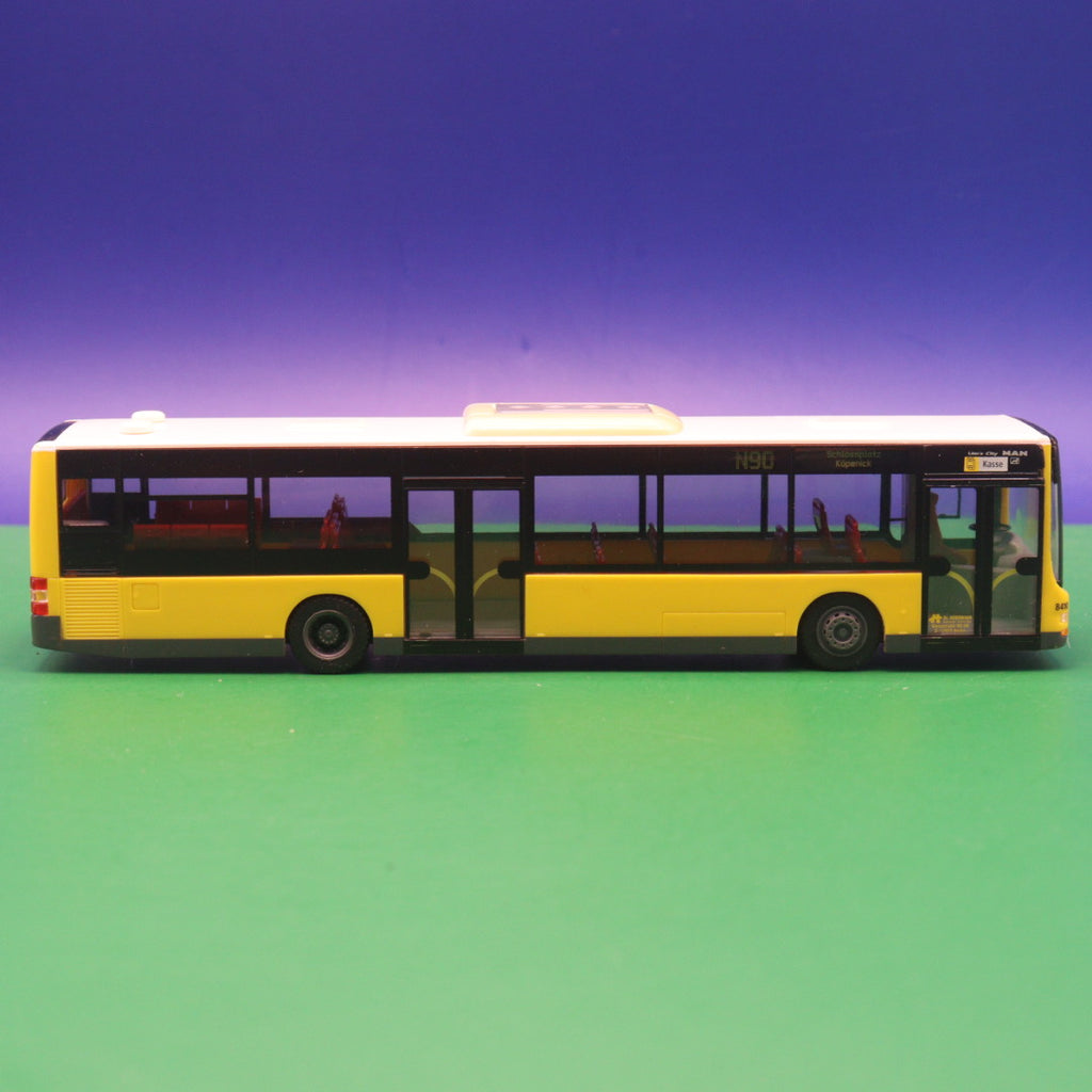 MAN Lions City 12 - Dr Herrmann Verkehrsgesellschaft - (BVG Berlin) - Linie N90 Schlosspark Köpenick - LIMITIERTE AUFLAGE 200 Stück - Modellbus Rietze 67411