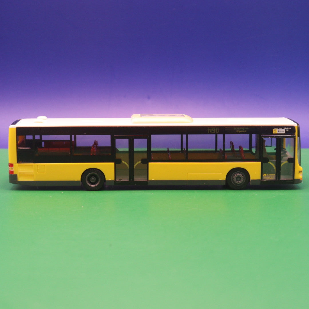 MAN Lions City 12 - Dr Herrmann Verkehrsgesellschaft - (BVG Berlin) - Linie N90 Schlosspark Köpenick - LIMITIERTE AUFLAGE 200 Stück - Modellbus Rietze 67411