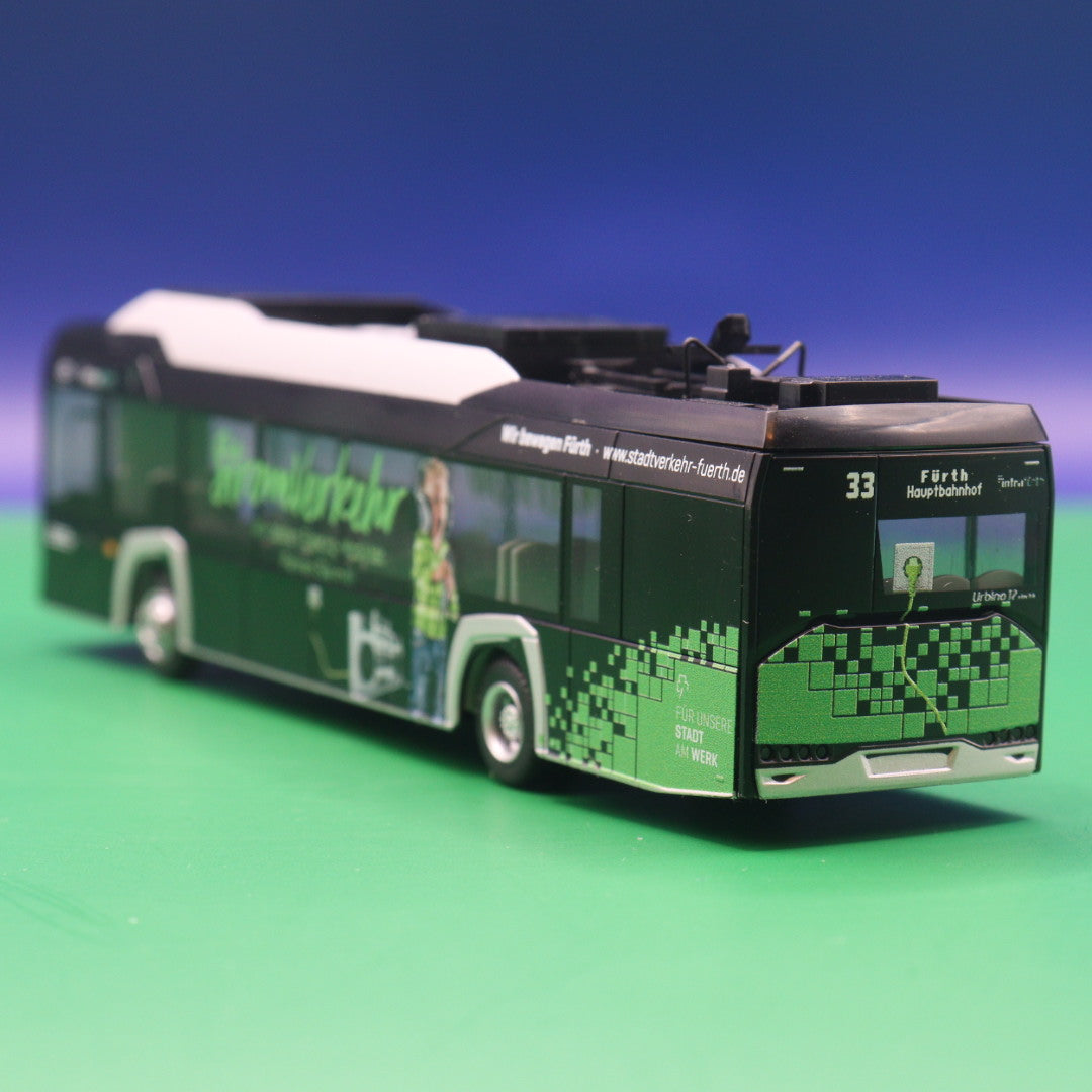 Solaris Urbino 12 Electric - Infra Fürth - Stromverkehr - Modellbus Rietze 73020