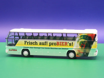 Neoplan Cityliner - Reisedienst Kaiser - Frisch auf! proBIERs - Mauritius aus Zwickau - Modellbus Rietze 60071 Reisebus