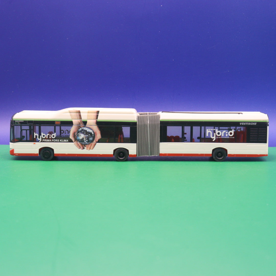 Solaris Urbino 18 Hybrid - Vestische - Linie SB91 Bottrop ZOB Berliner Platz - Gebraucht, Ohne OVP - Modellbus Rietze 69101