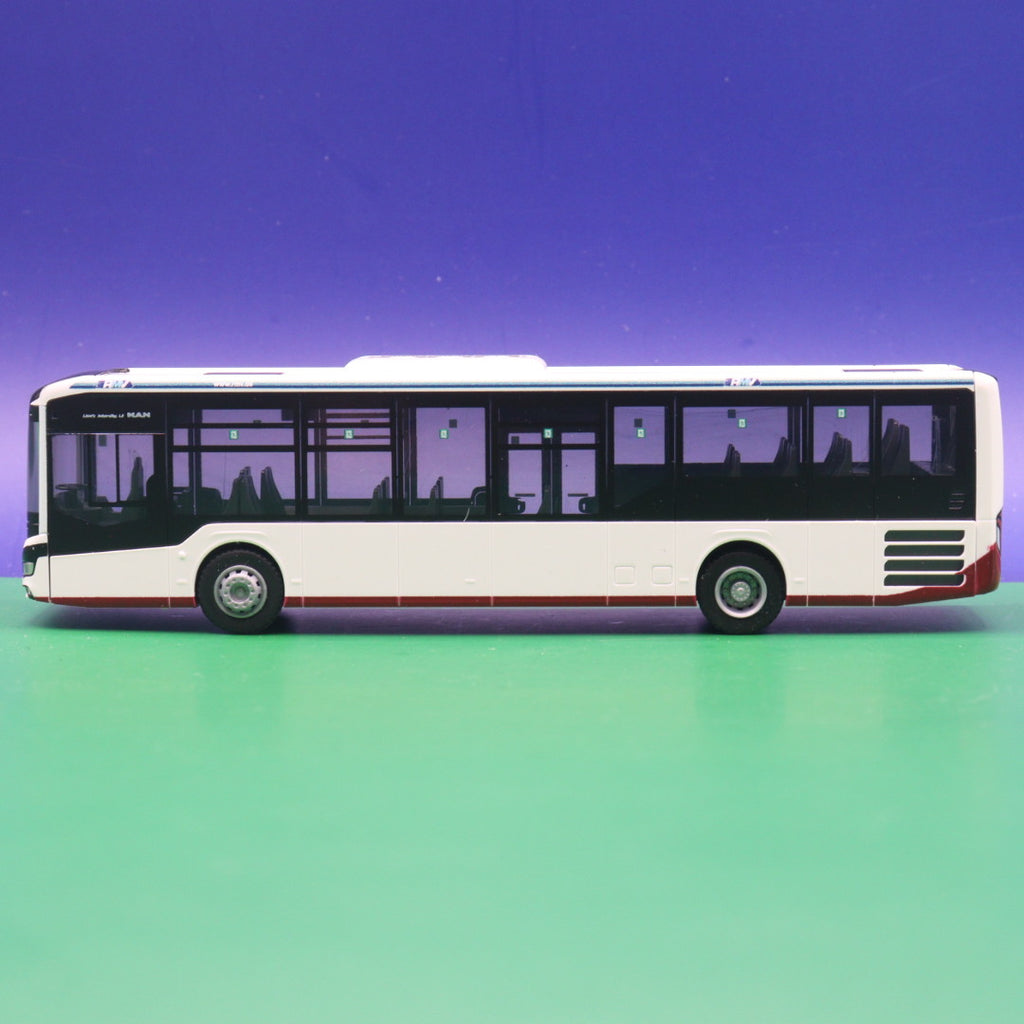 MAN Lions Intercity - RMV Wiesbaden - OHNE SPIEGEL ! FALSCHE OVP ! - Modellbus RIetze