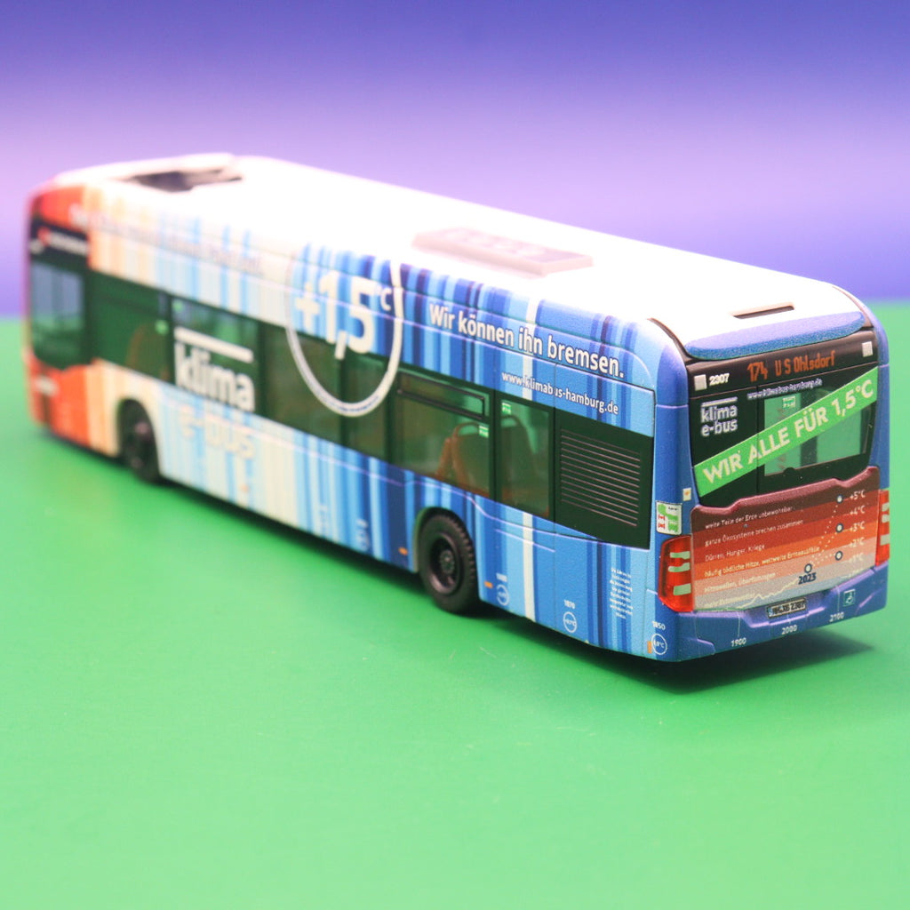 Mercedes Benz eCitaro 12 - Hochbahn Hamburg - Klima Bus - Linie 174 U S Ohlsdorf - Modellbus Rietze 75592