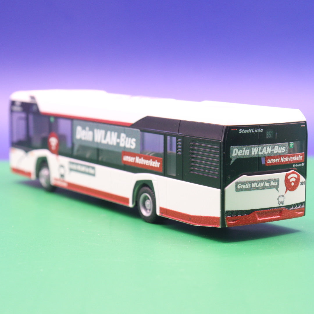 Solaris Urbino 12 - Stadtwerke Neuss - Dein WLAN Bus - Linie SB53 Neuss Pomona Moselstraße - Modellbus Rietze 73046