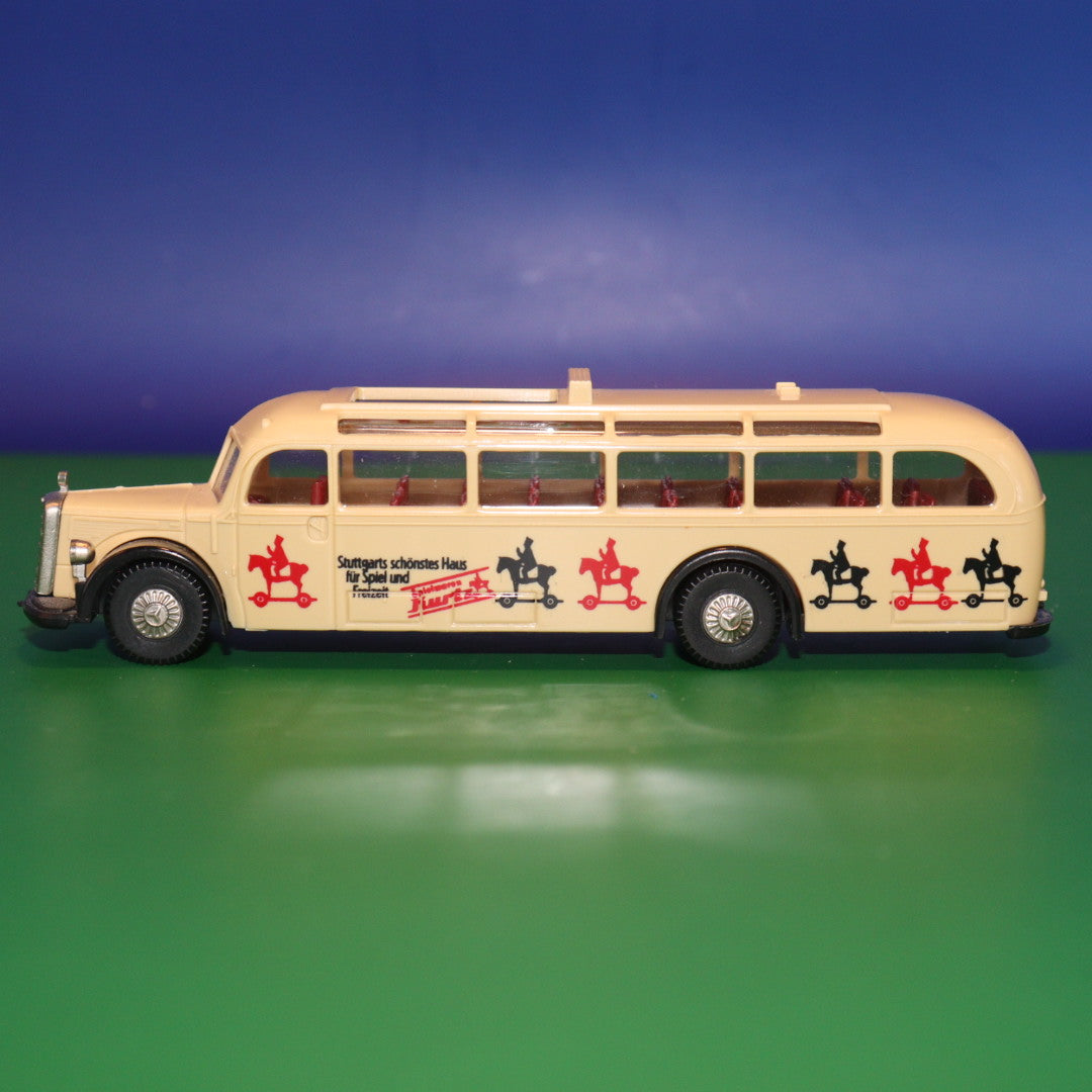 Mercedes Benz O 5000 - Spielwaren Kurtz Stuttgart - (Gebaraucht ohne OVP ohne zurüstteile) - Modellbus Brekina