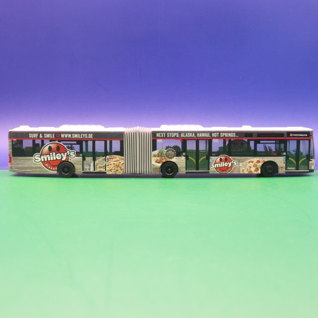 Mercedes Benz O530 Citaro Facelift G - Hochbahn Hamburg - Smiley's Pizza - Linie 6 U Borgweg - Modellbus Rietze - Auslieferung: 05/2018