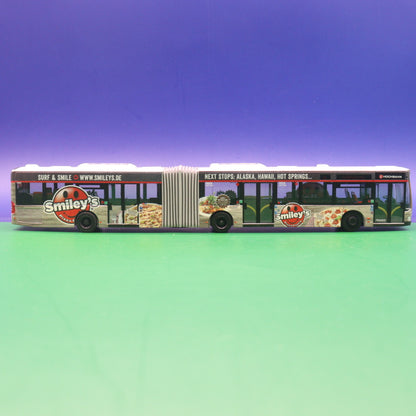 Mercedes Benz O530 Citaro Facelift G - Hochbahn Hamburg - Smiley's Pizza - Linie 6 U Borgweg - Modellbus Rietze - Auslieferung: 05/2018