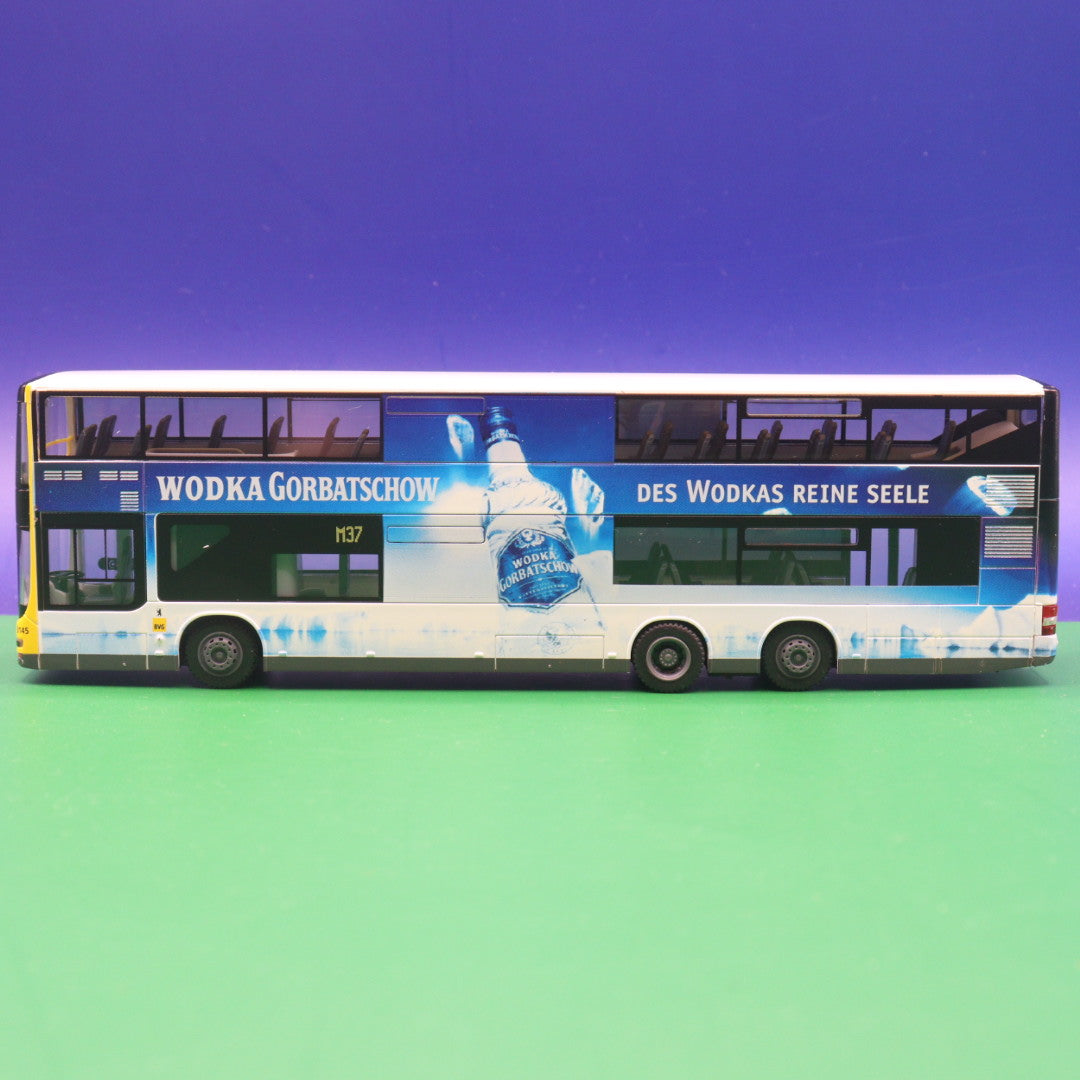 MAN Lions City DL 07 - BVG Berlin - Wodka Gorbatschow - Des Wodkas reine Seele - Modellbus Rietze 67324