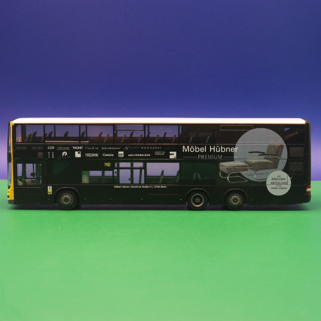 MAN DL07 - BVG Berlin - Möbel Hübner - Linie M48 S+U-Bahnhof Alexanderplatz - Modellbus Rietze 67780