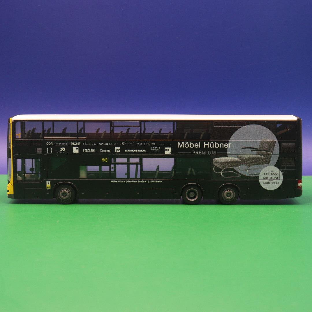 MAN DL07 - BVG Berlin - Möbel Hübner - Linie M48 S+U-Bahnhof Alexanderplatz - Modellbus Rietze 67780