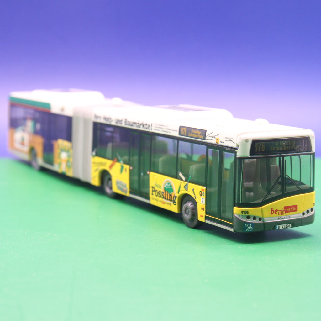 Solaris Urbino 18 - BVG Berlin - Holz Possling - Linie M76 U Walther Schreiber Platz - Modellbus VK Modelle