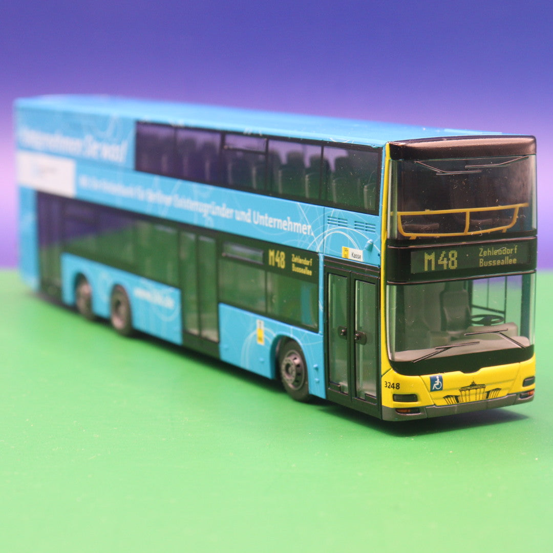 MAN Lions City A 39 DL 07 - BVG Berlin - ibb Förderbank - Modellbus Rietze 67716