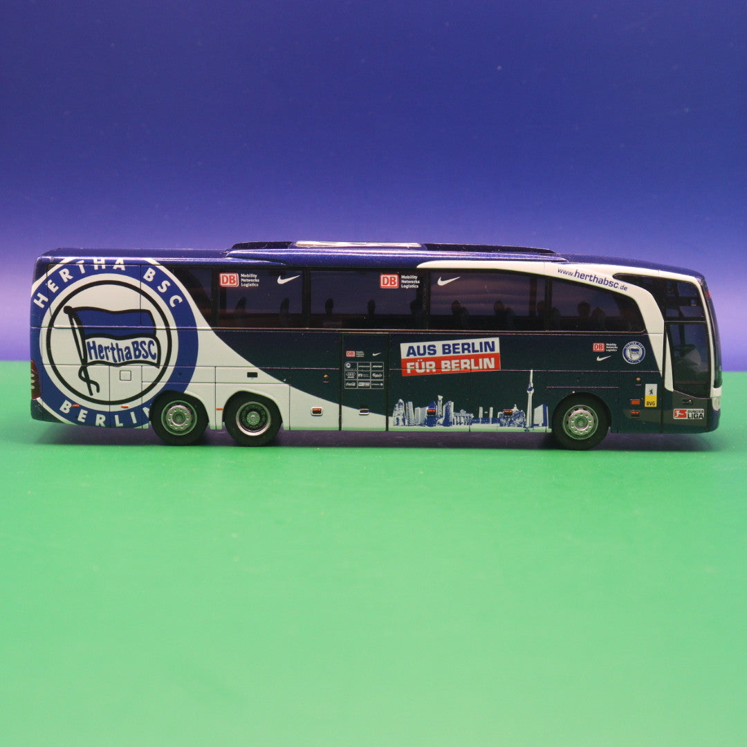 Mercedes Benz Travego M - BVG Berlin - Hertha BSC - Ohne Spiegel - Modellbus Rietze