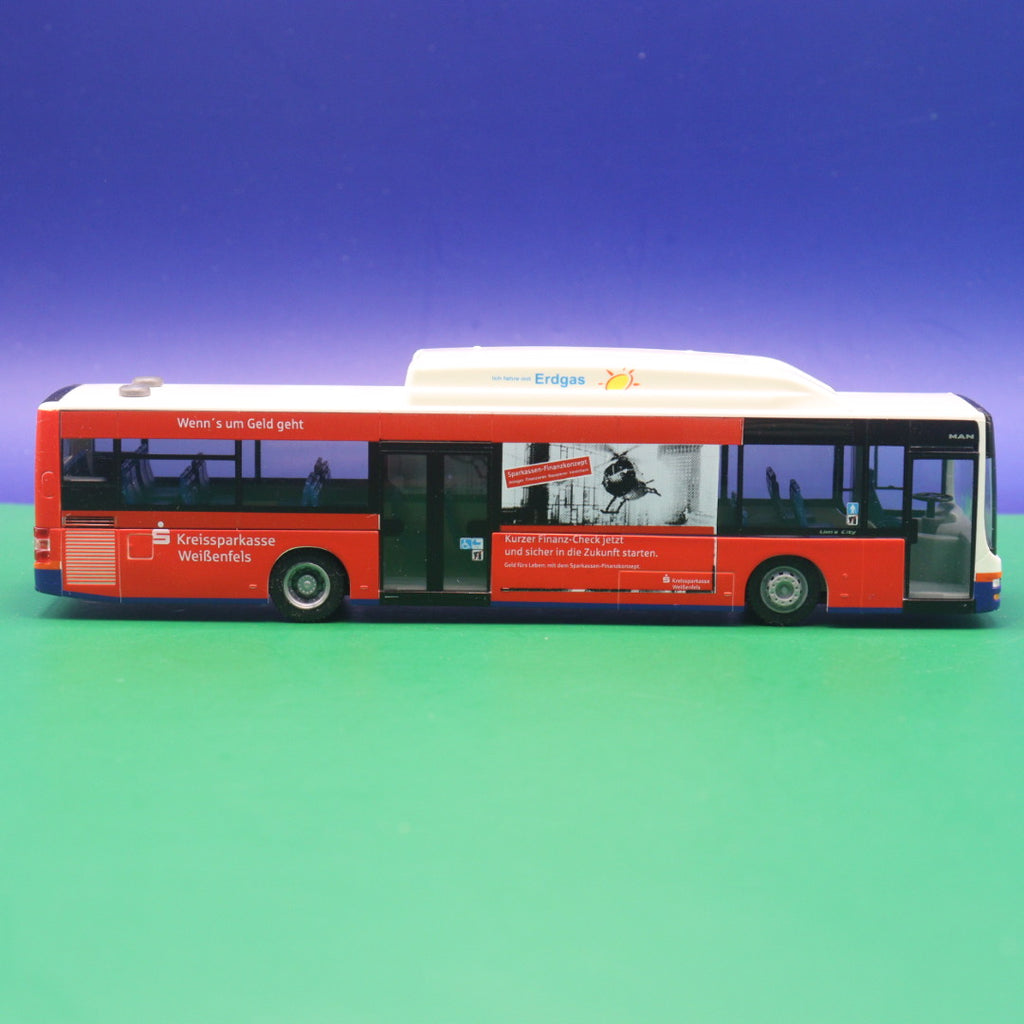 MAN Lions City CNG Erdgas - Kreissparkasse Weißenfels - Gebraucht - Modellbus Kempel