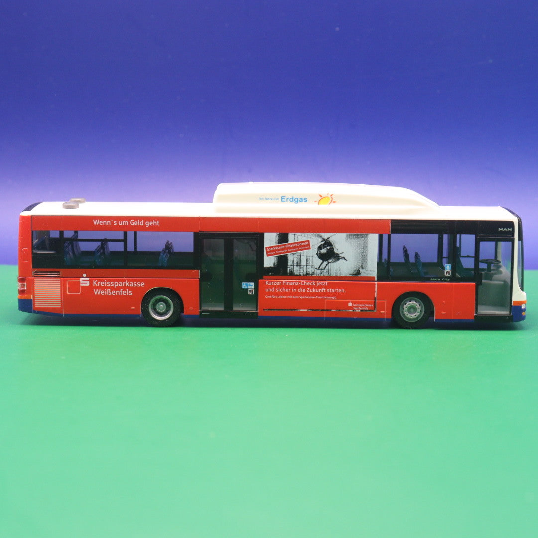 MAN Lions City CNG Erdgas - Kreissparkasse Weißenfels - Gebraucht - Modellbus Kempel