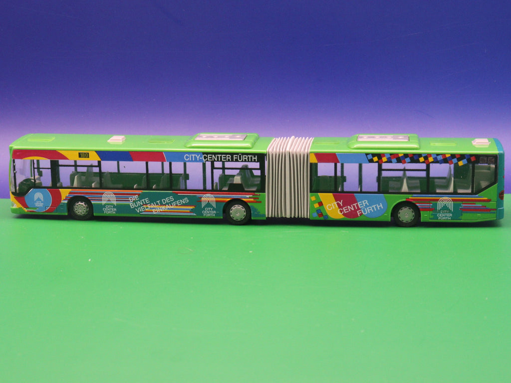Mercedes Benz O530 Citaro G - City Center Fürth - Modellbus Rietze 62800 OHNE ZURÜSTTEILE (Klebespuren am Scheibenwischer)