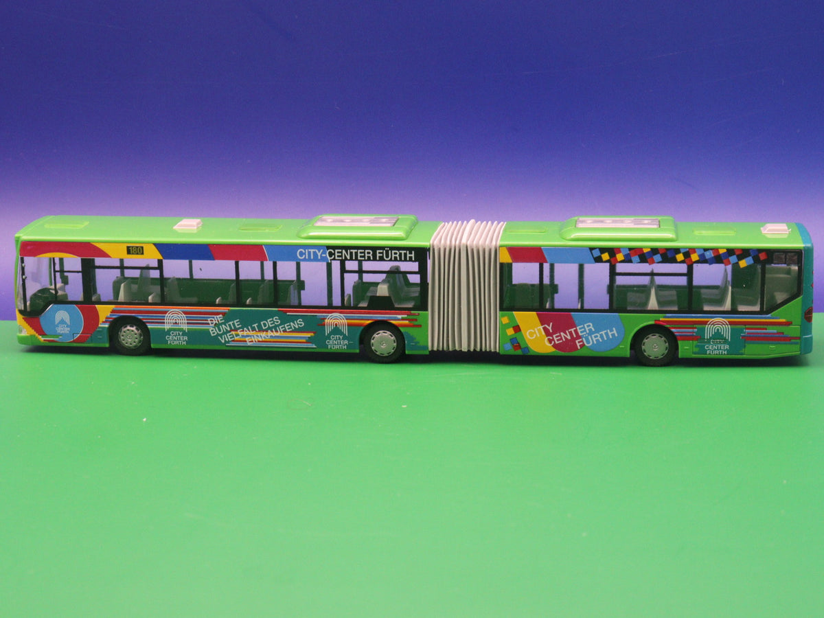 Mercedes Benz O530 Citaro G - City Center Fürth - Modellbus Rietze 62800 OHNE ZURÜSTTEILE (Klebespuren am Scheibenwischer)