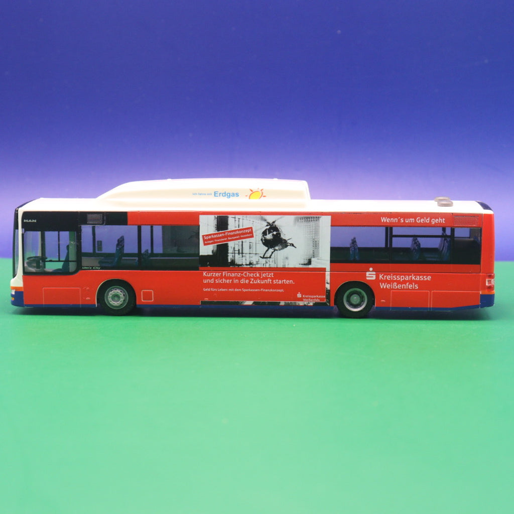 MAN Lions City CNG Erdgas - Kreissparkasse Weißenfels - Gebraucht - Modellbus Kempel