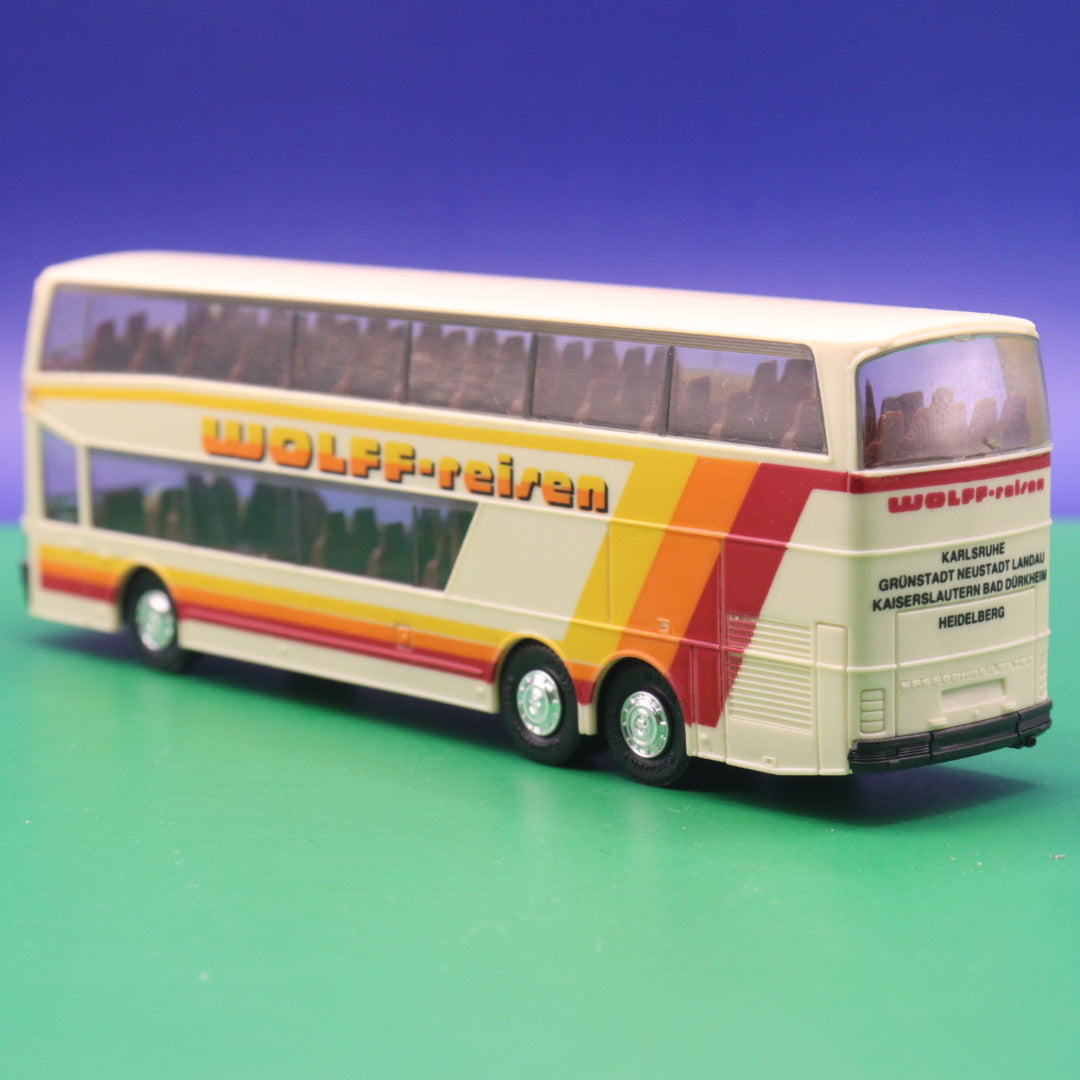 Setra S 228 DT - Wolff Reisen - Gebraucht, Ohne OVP - Modellbus Herpa